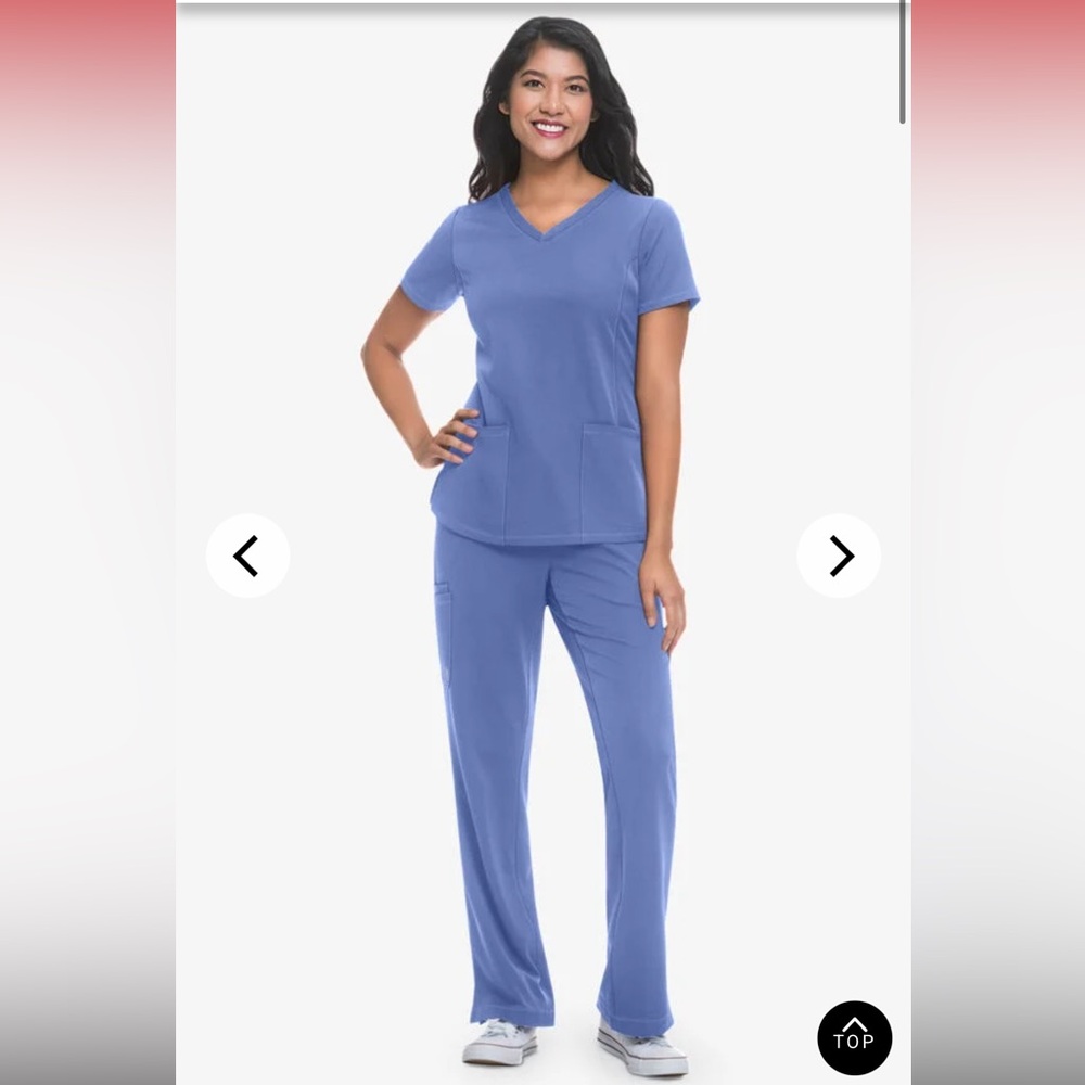 Healing Hands Women's Blue Scrub Set